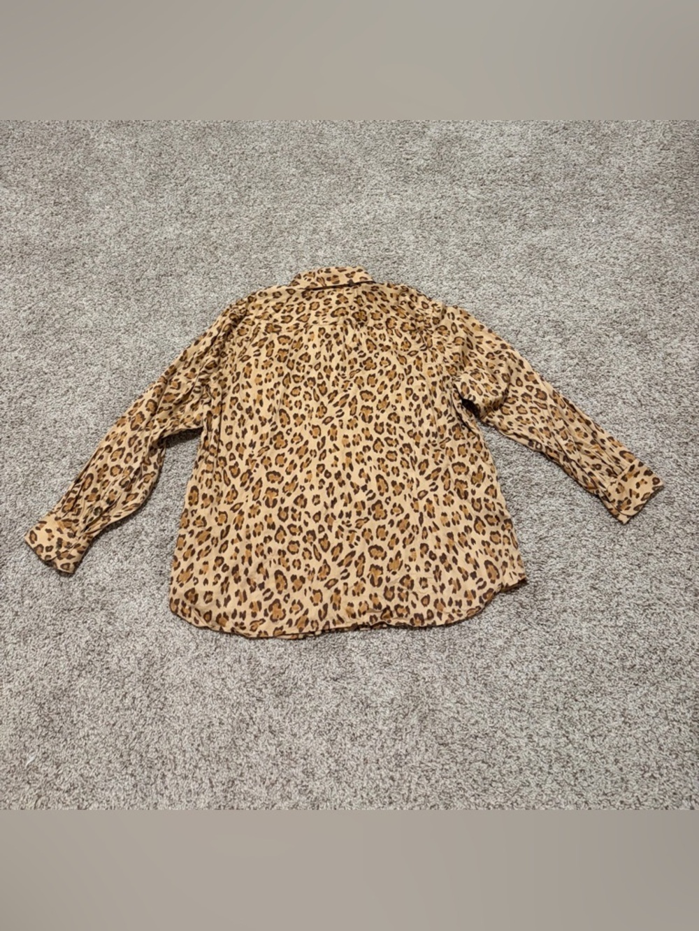 Ralph Lauren Leopard Print Utility Shirt Jacket - Tan & Black - Picture 2 of 4